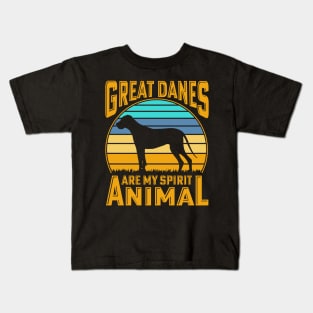 Great Danes are my spirit animal Kids T-Shirt